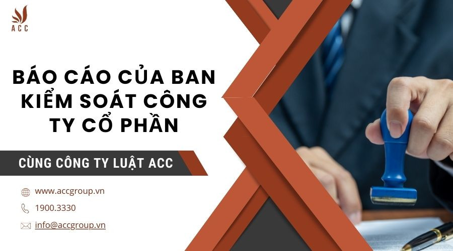 Báo cáo của ban kiểm soát công ty cổ phần