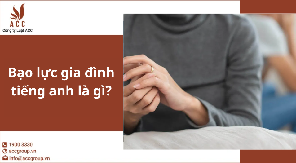 Bạo lực gia đình tiếng anh là gì?