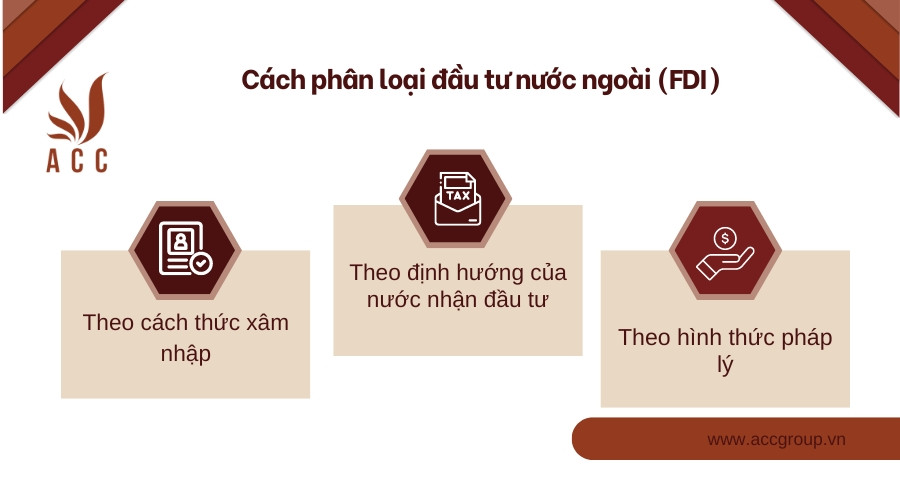 Cách phân loại đầu tư nước ngoài (FDI)