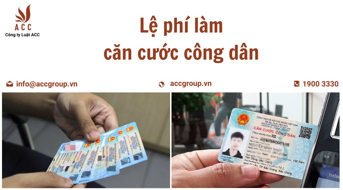 Lệ phí làm căn cước công dân