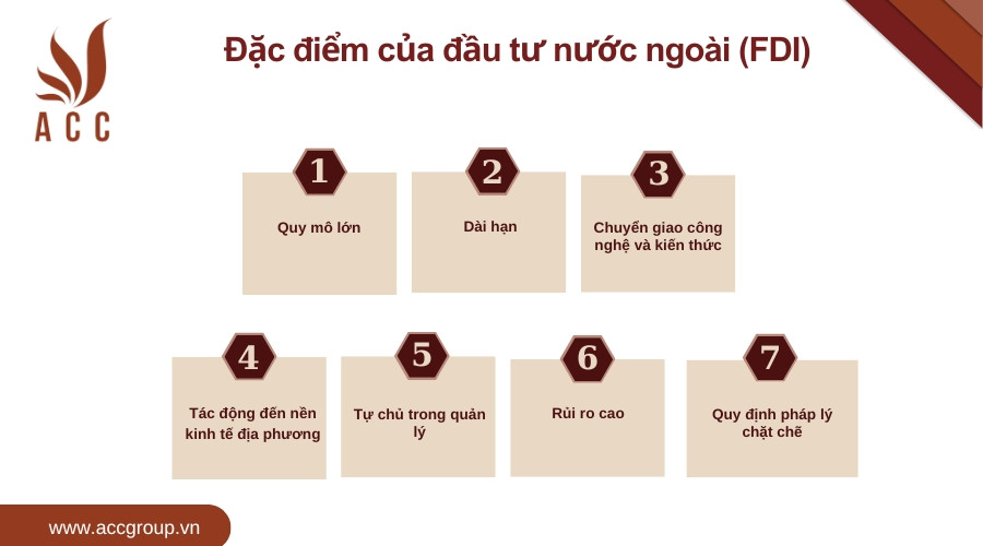 Đặc điểm của đầu tư nước ngoài (FDI)