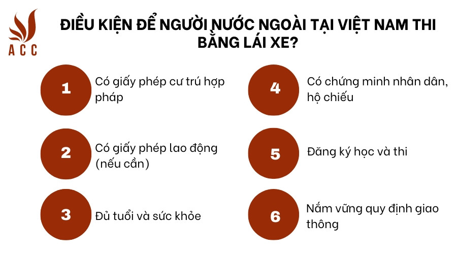 Điều kiện để người nước ngoài tại Việt Nam thi bằng lái xe?