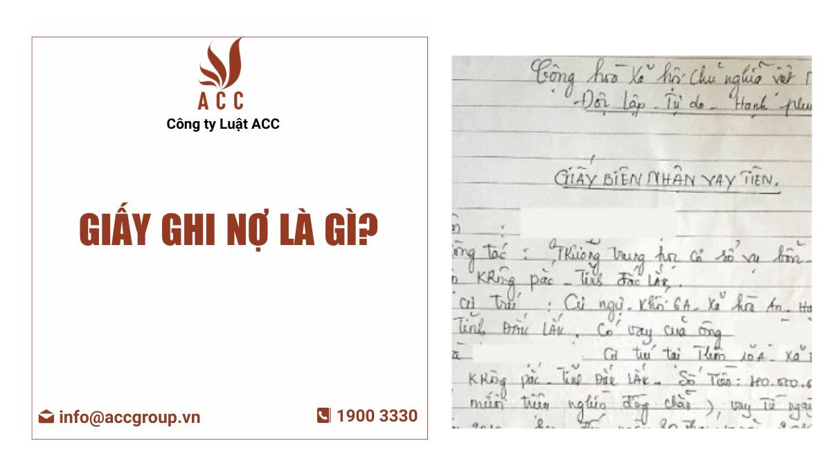 Giấy ghi nợ là gì?