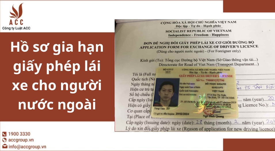 Hồ sơ gia hạn giấy phép lái xe cho người nước ngoài
