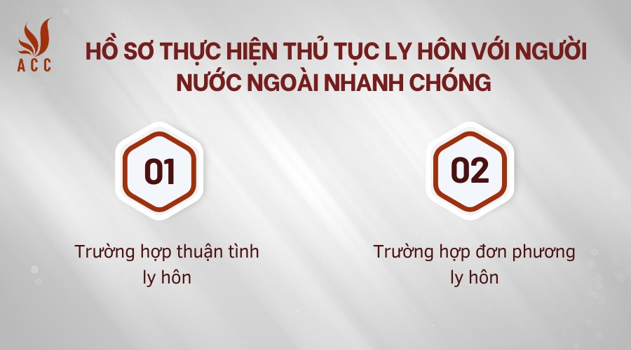 Hồ sơ thực hiện thủ tục ly hôn với người nước ngoài nhanh chóng