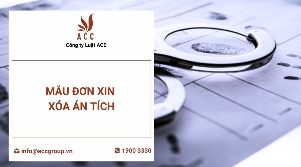 Mẫu đơn xin xóa án tích