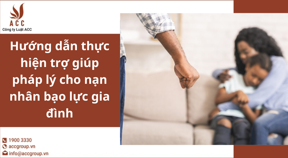 Hướng dẫn thực hiện trợ giúp pháp lý cho nạn nhân bạo lực gia đình