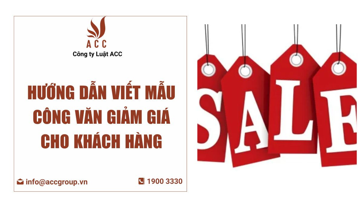 Hướng dẫn viết mẫu công văn giảm giá cho khách hàng