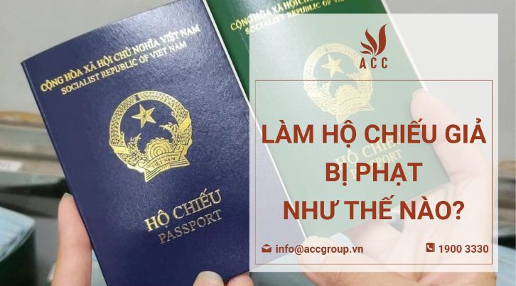 Làm hộ chiếu giả bị phạt như thế nào?