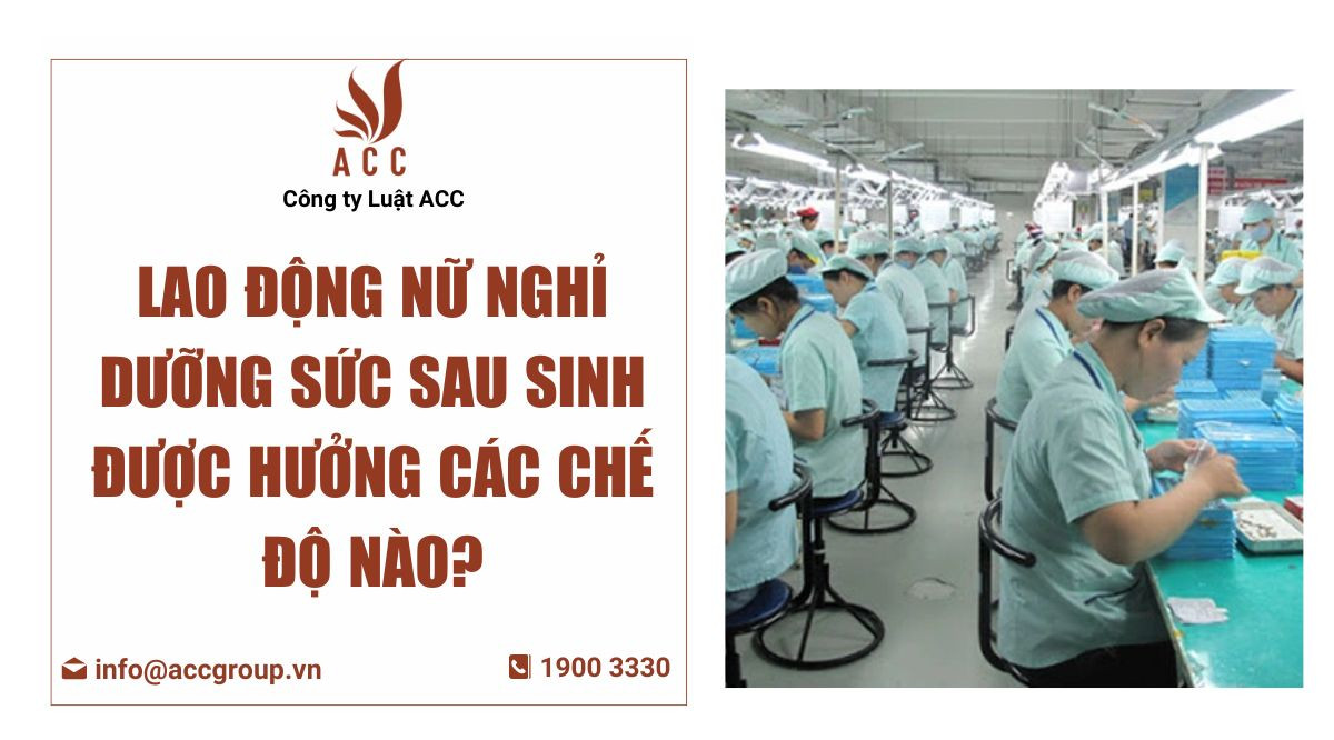 Lao động nữ nghỉ dưỡng sức sau sinh được hưởng các chế độ nào?