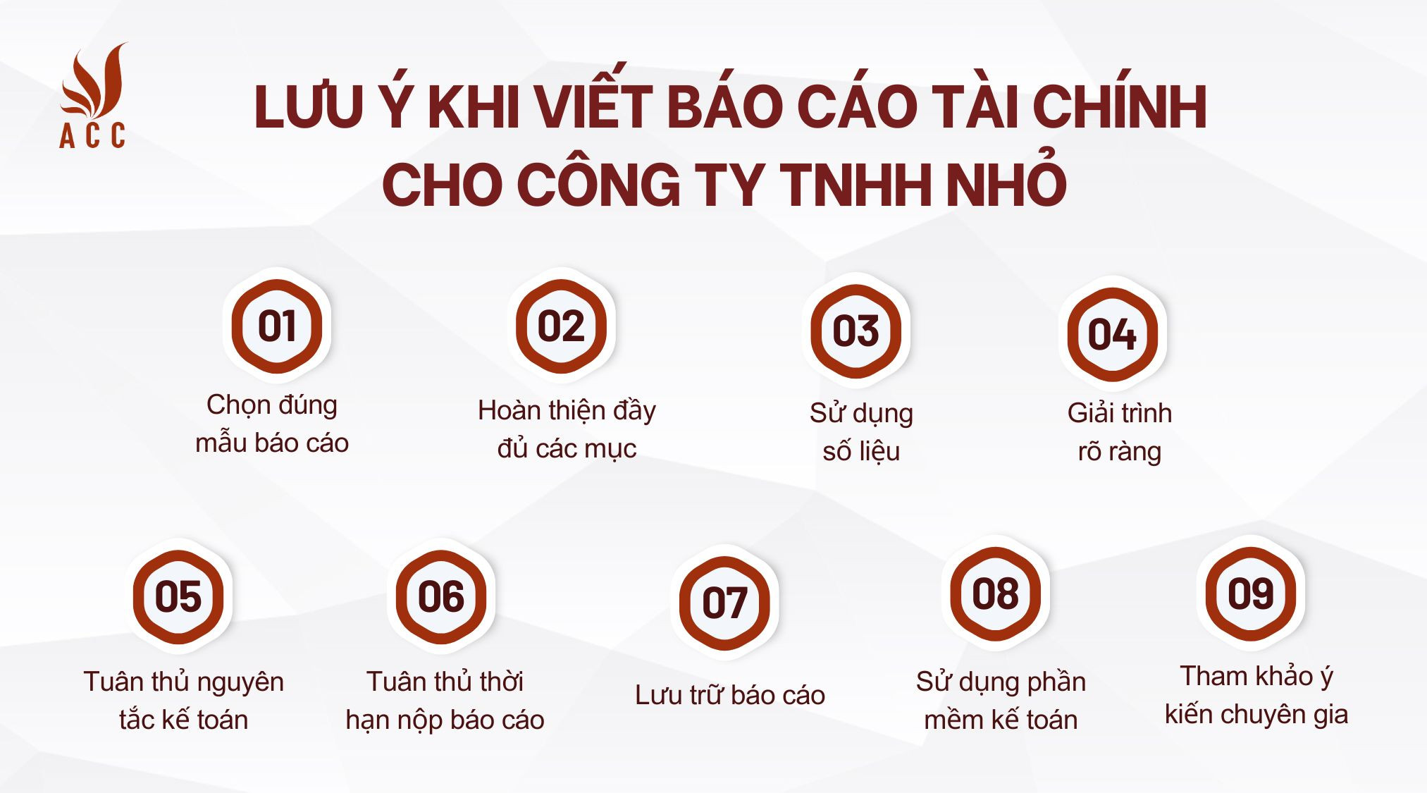 Lưu ý khi viết báo cáo tài chính cho công ty TNHH nhỏ 