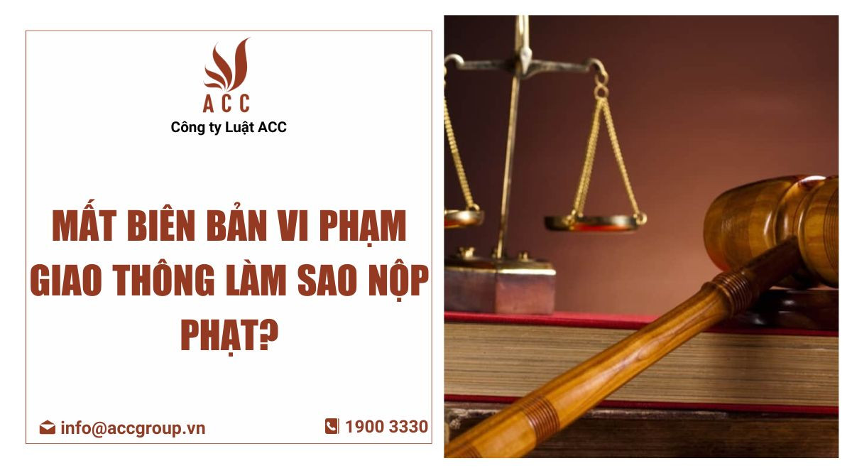 Mất biên bản vi phạm giao thông làm sao nộp phạt?