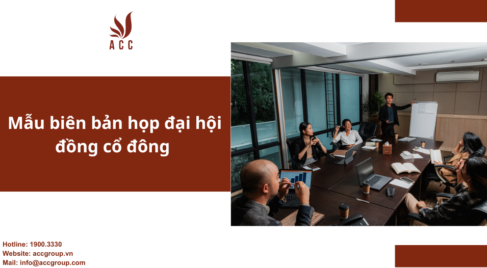 Mẫu biên bản họp đại hội đồng cổ đông công ty cổ phần
