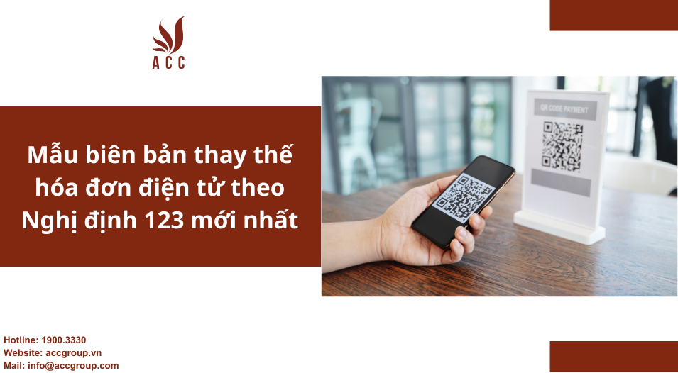 Mẫu Biên bản thay thế hoá đơn điện tử sai sót