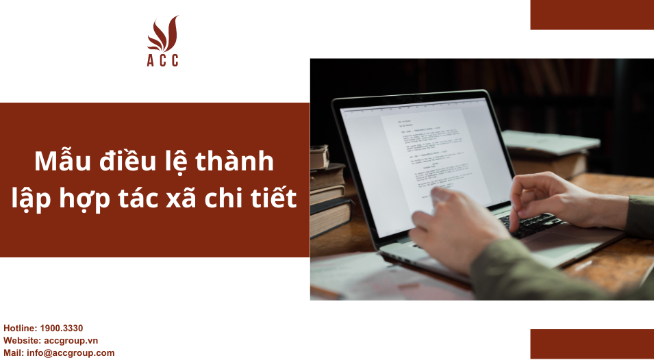 Mẫu điều lệ thành lập hợp tác xã chi tiết