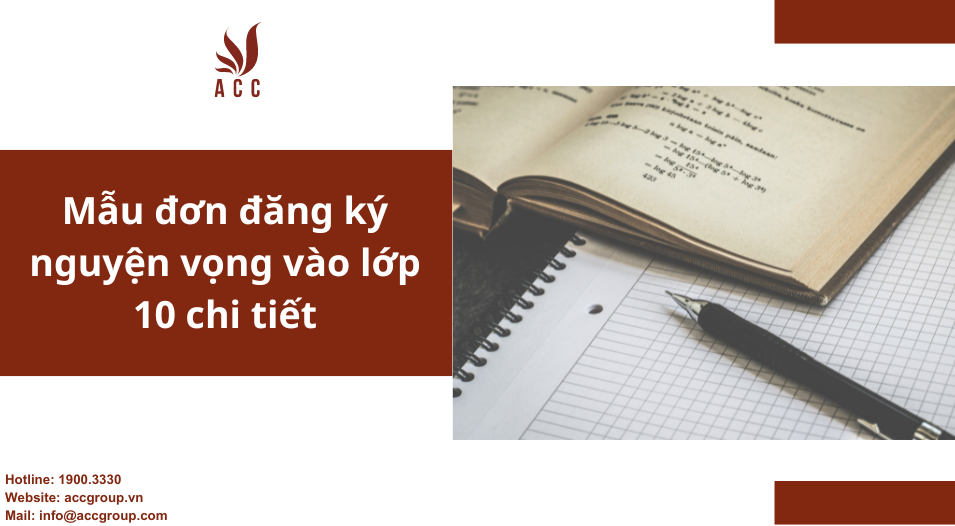 Mẫu đơn đăng ký nguyện vọng vào lớp 10 chi tiết
