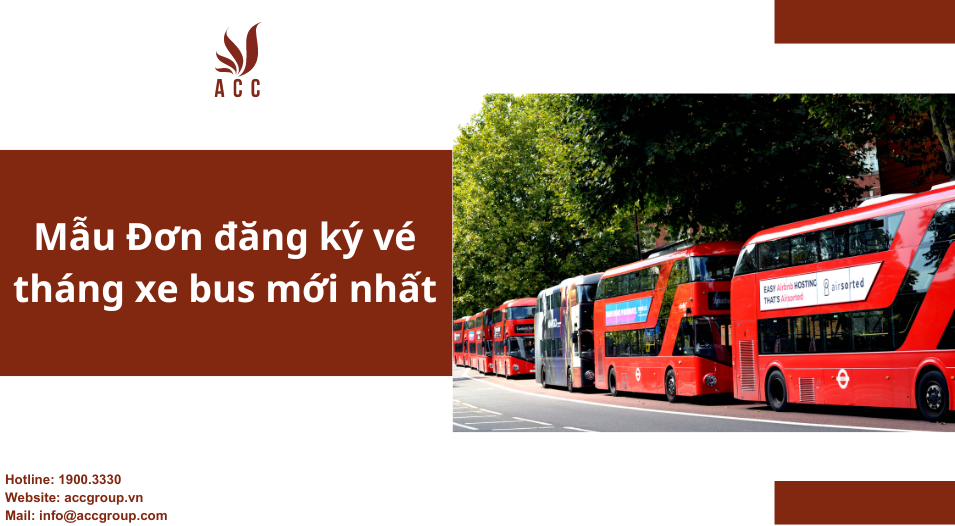 Mẫu Đơn đăng ký vé tháng xe bus mới nhất