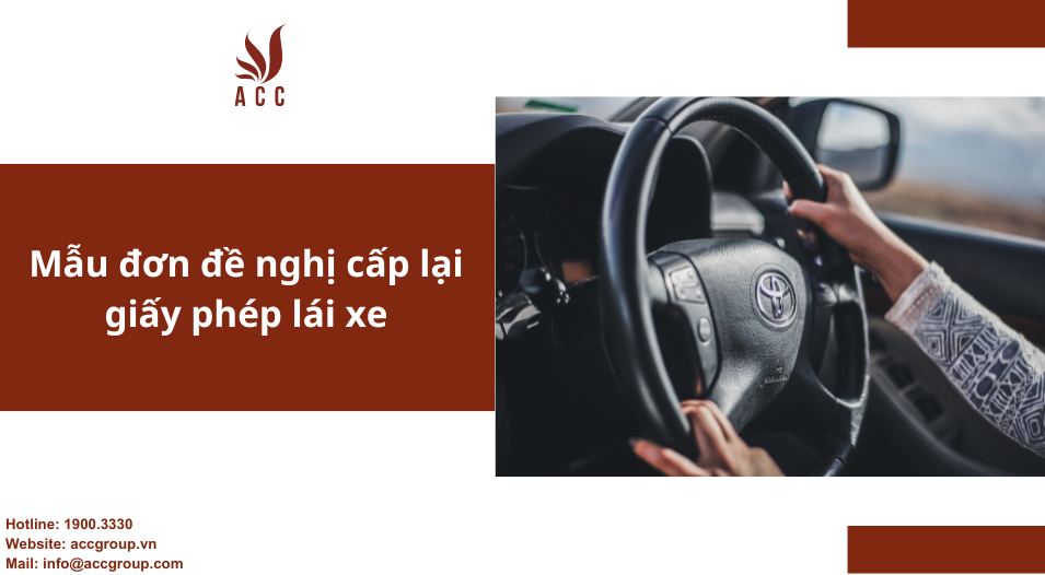 Mẫu đơn đề nghị cấp lại giấy phép lái xe