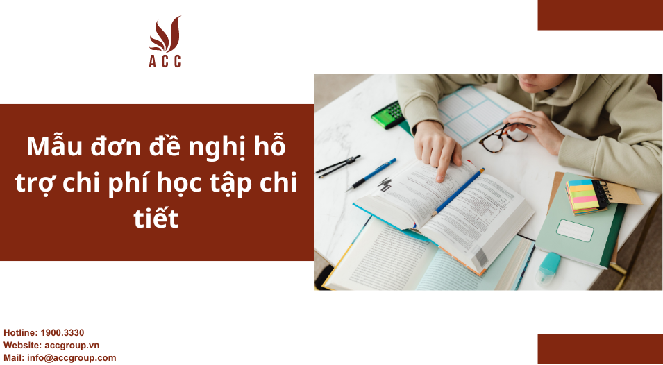 Mẫu đơn đề nghị hỗ trợ chi phí học tập chi tiết