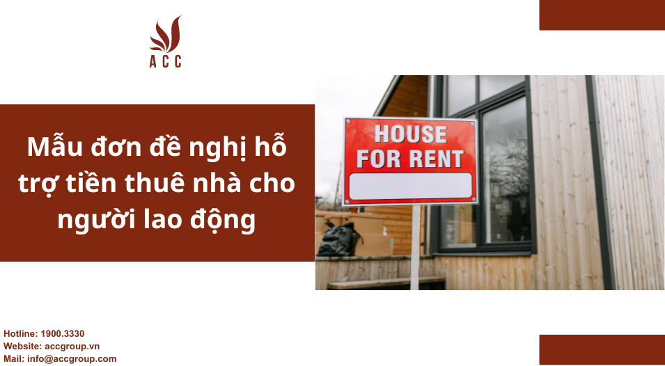 Mẫu đơn đề nghị hỗ trợ tiền thuê nhà cho người lao động
