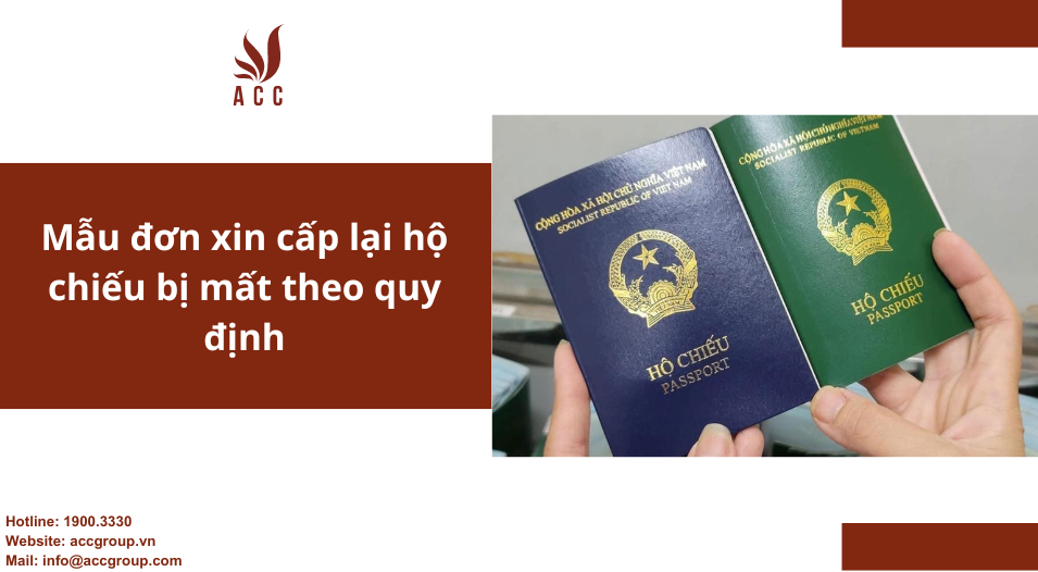 Mẫu đơn xin cấp lại hộ chiếu bị mất theo quy định