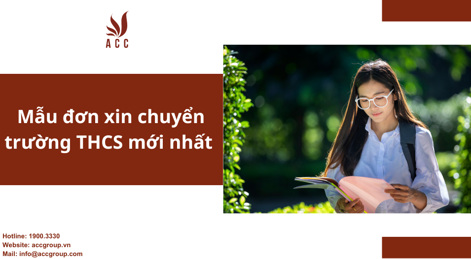 Mẫu đơn xin chuyển trường THCS mới nhất