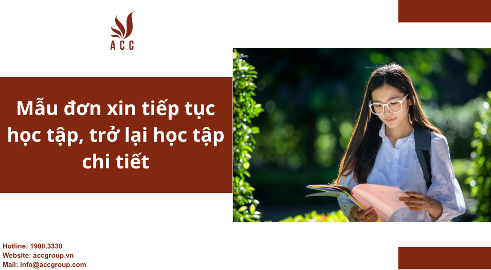 Mẫu đơn xin tiếp tục học tập, trở lại học tập chi tiết