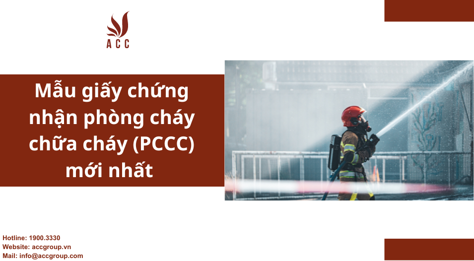 Mẫu giấy chứng nhận phòng cháy chữa cháy (PCCC) mới nhất