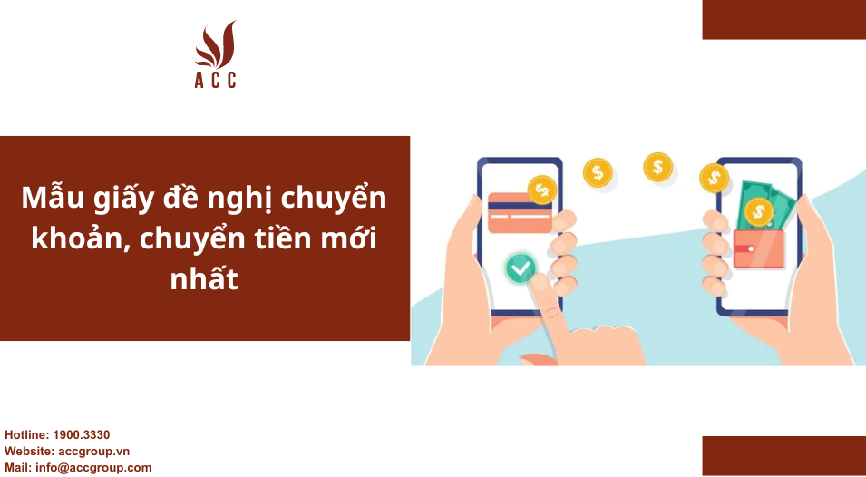 Mẫu giấy đề nghị chuyển khoản, chuyển tiền mới nhất