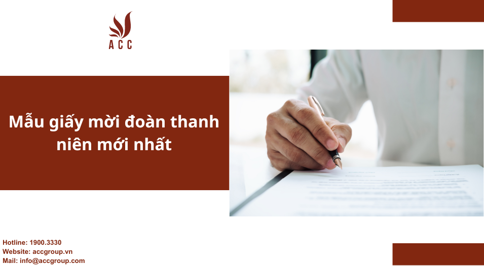 Mẫu giấy mời đoàn thanh niên mới nhất