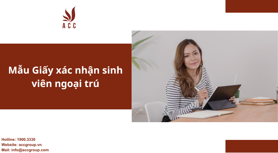 Mẫu Giấy xác nhận sinh viên ngoại trú