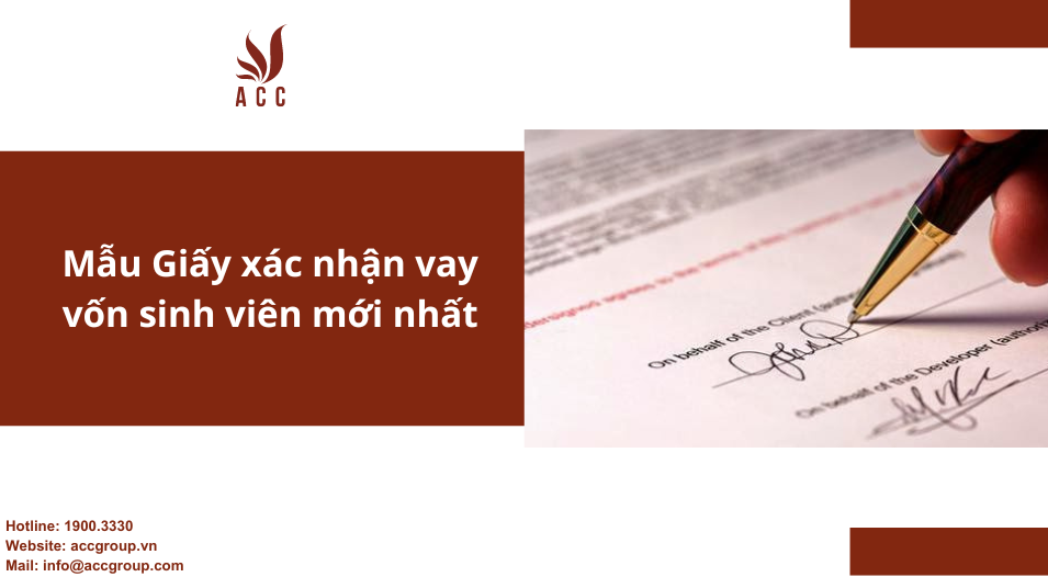 Mẫu Giấy xác nhận vay vốn sinh viên mới nhất