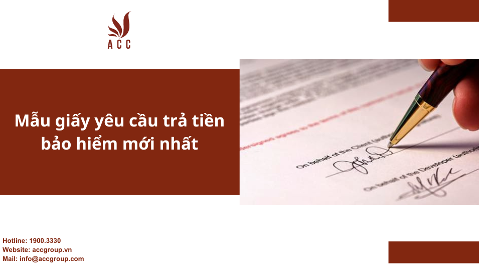 Mẫu giấy yêu cầu trả tiền bảo hiểm mới nhất