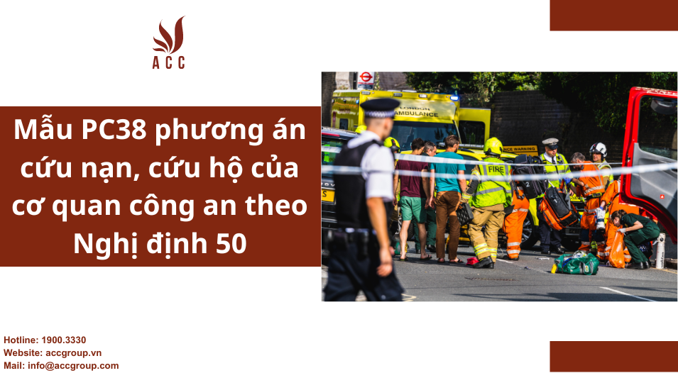 Mẫu PC38 phương án cứu nạn, cứu hộ của cơ quan công an theo Nghị định 50