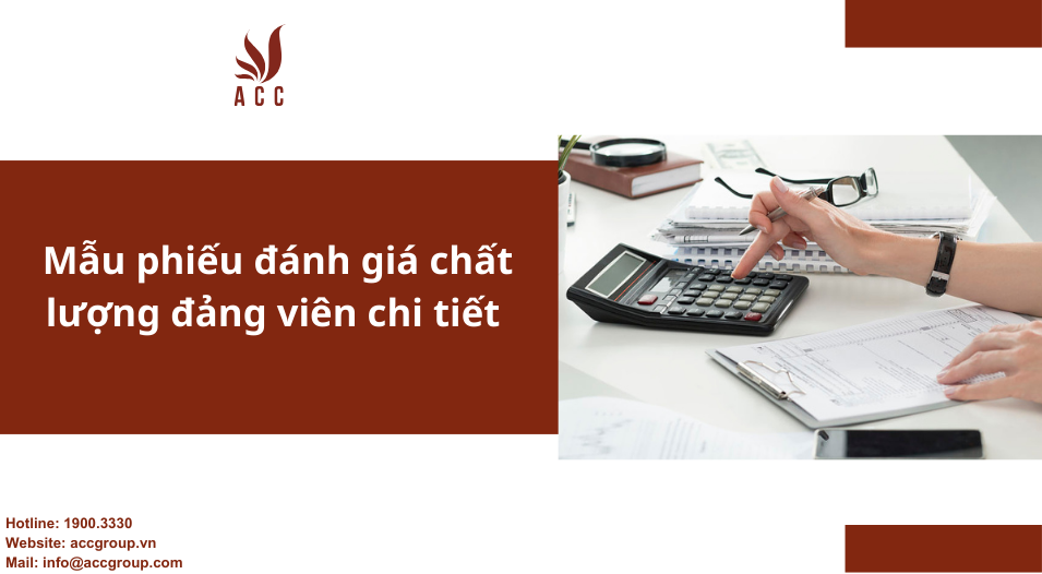 Mẫu phiếu đánh giá chất lượng đảng viên chi tiết