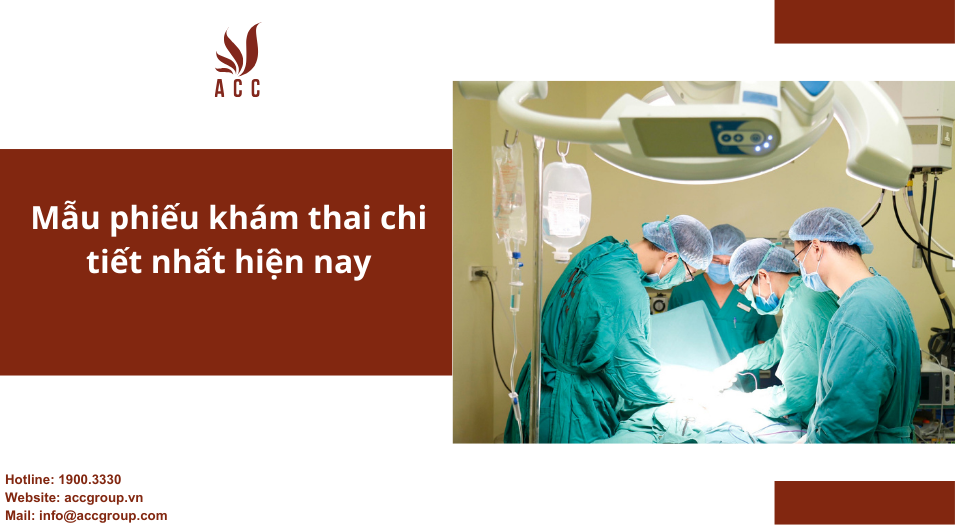 Mẫu phiếu khám thai chi tiết nhất hiện nay