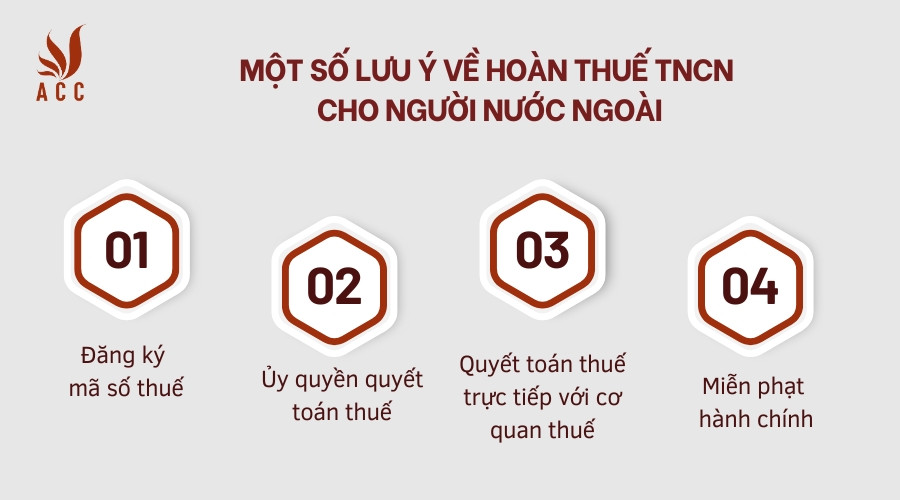 Một số lưu ý về hoàn thuế TNCN cho người nước ngoài
