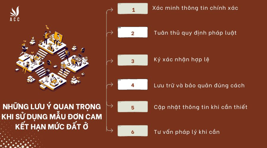 Những lưu ý quan trọng khi sử dụng mẫu đơn cam kết hạn mức đất ở