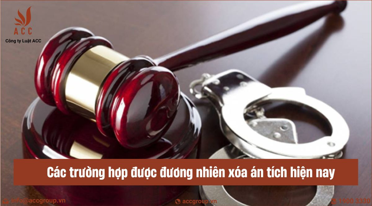 Các trường hợp được đương nhiên xóa án tích