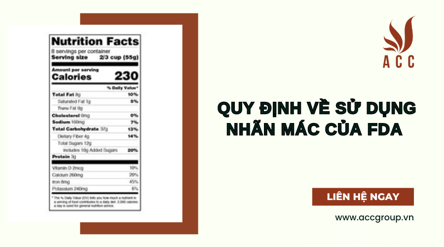 Quy định về sử dụng nhãn mác của FDA 