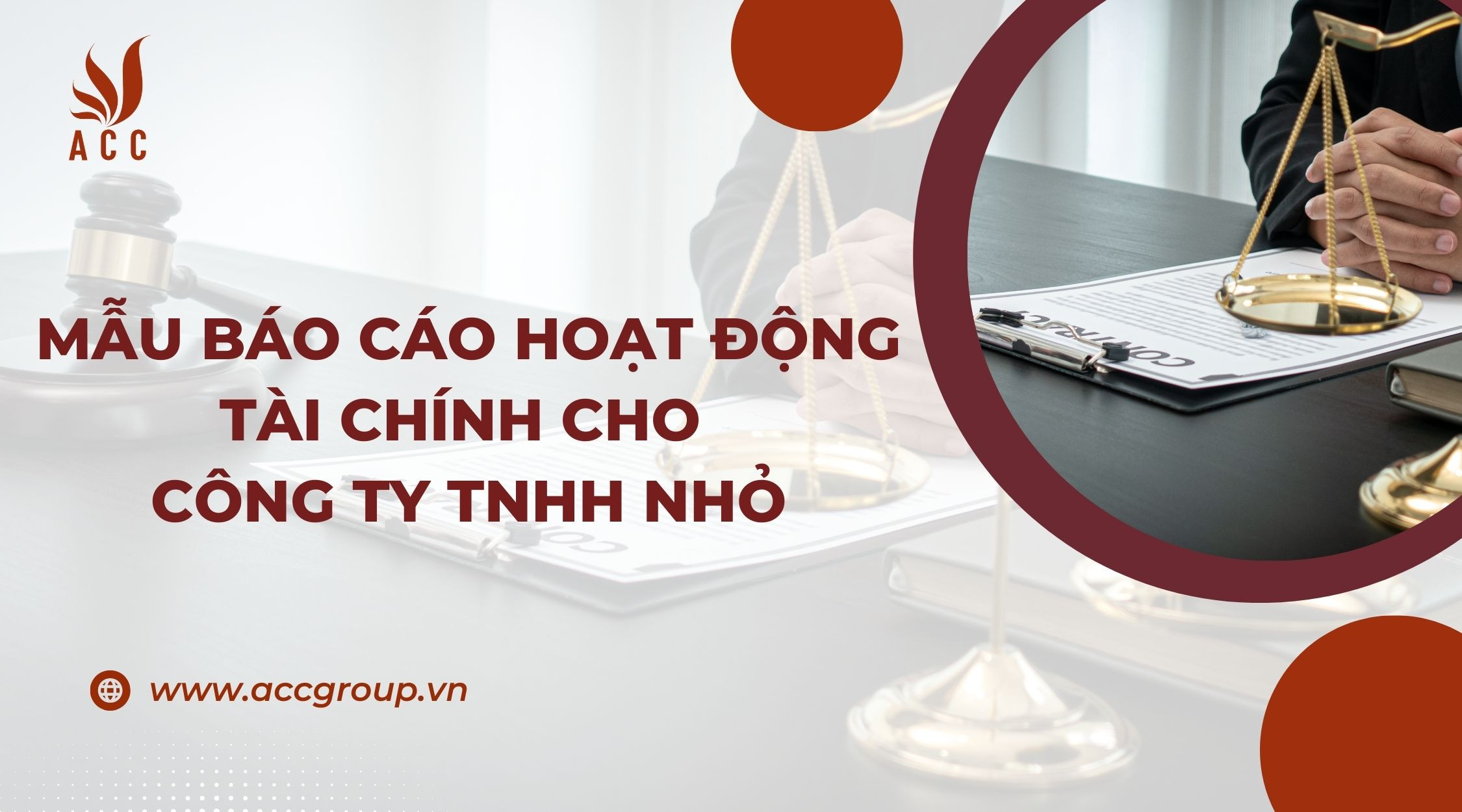 Mẫu báo cáo hoạt động tài chính cho công ty TNHH nhỏ