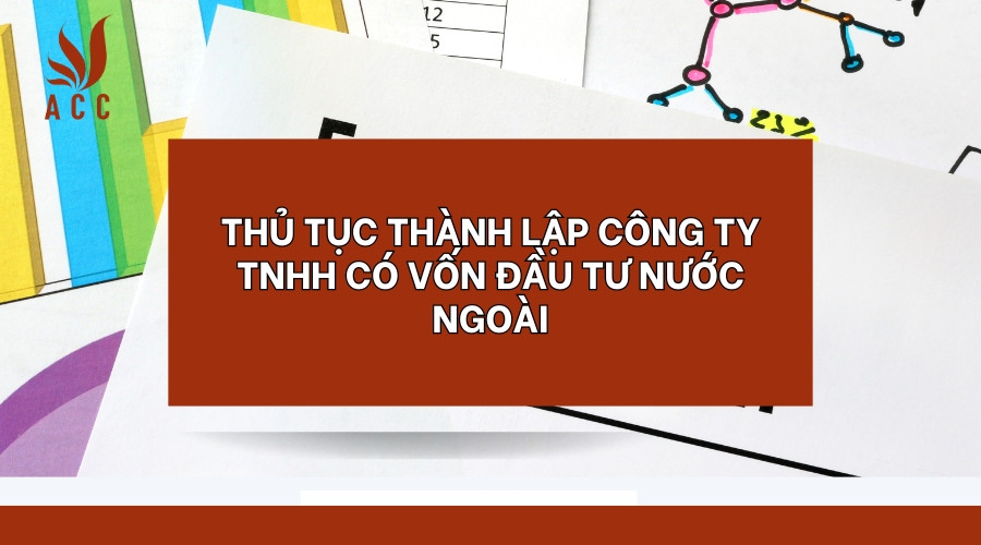 Thủ tục thành lập công ty TNHH có vốn đầu tư nước ngoài