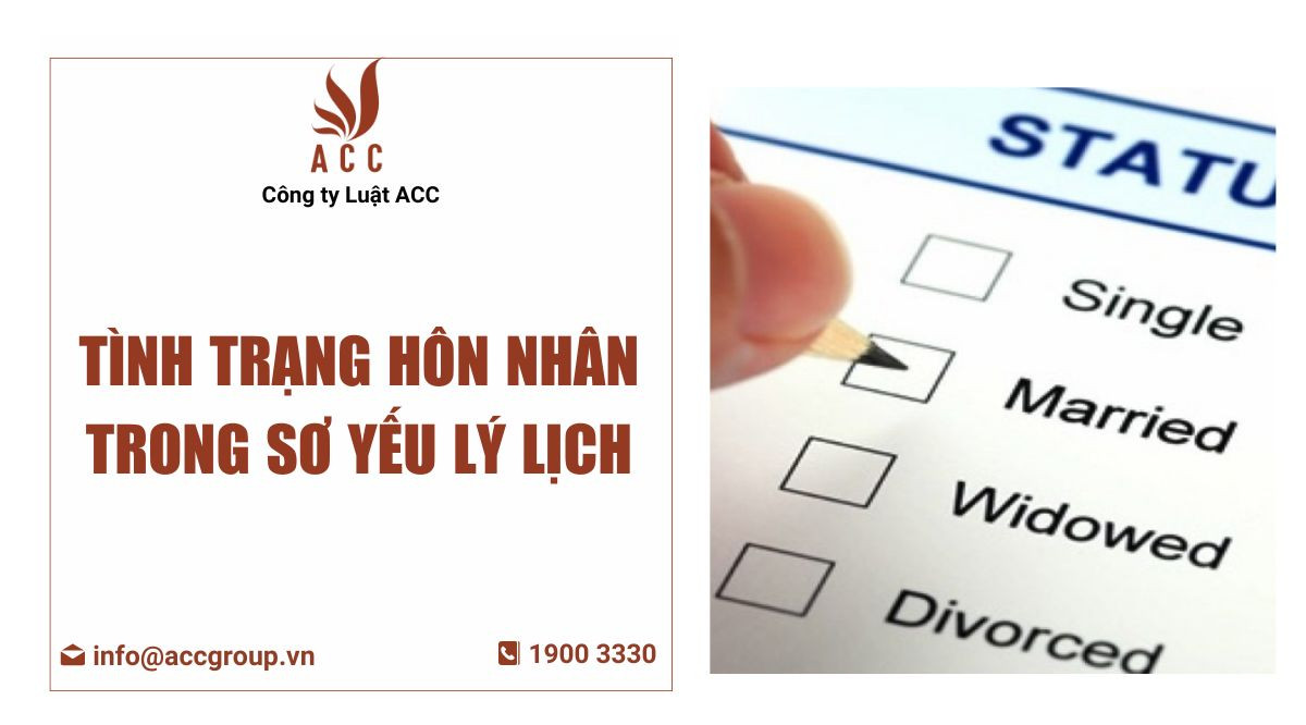 Tình trạng hôn nhân trong sơ yếu lý lịch