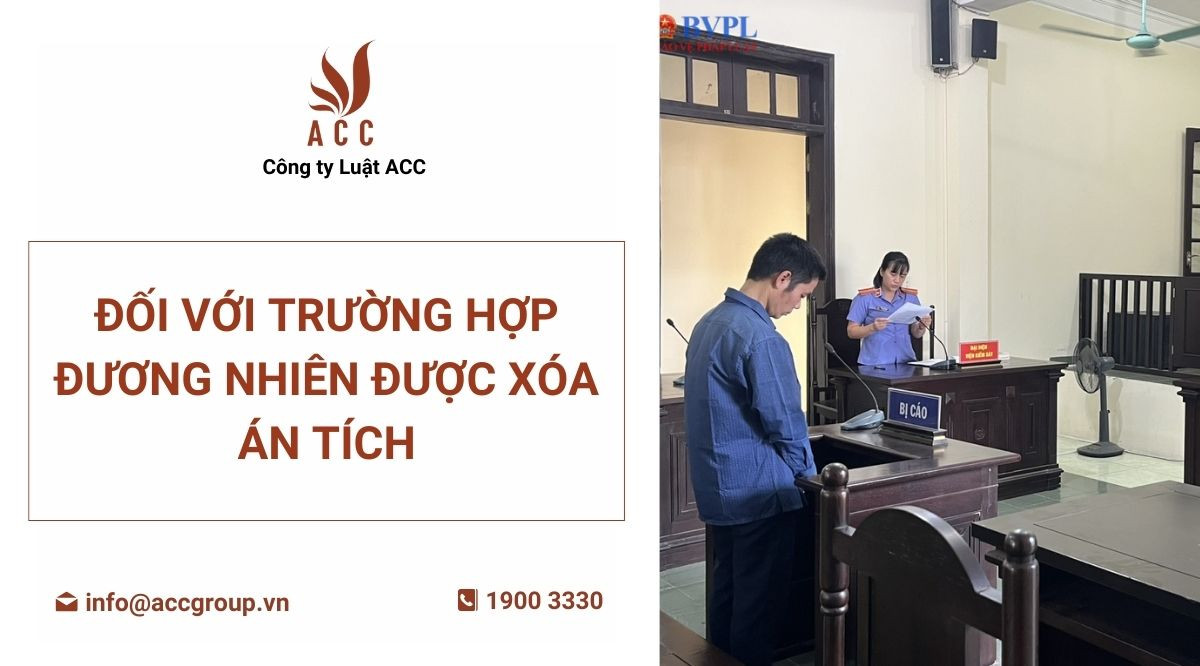 Đối với trường hợp đương nhiên được xóa án tích