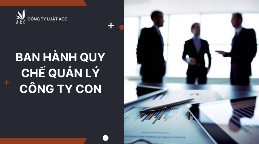 Ban hành quy chế quản lý công ty con