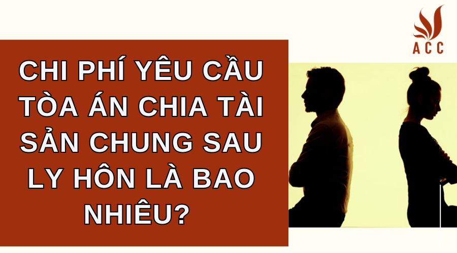  Chi phí yêu cầu Tòa án chia tài sản chung sau ly hôn là bao nhiêu? 