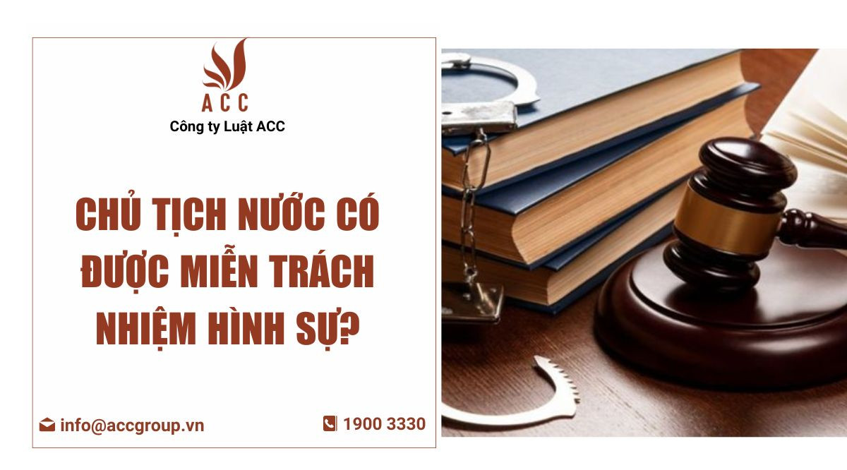 Chủ tịch nước có được miễn trách nhiệm hình sự?