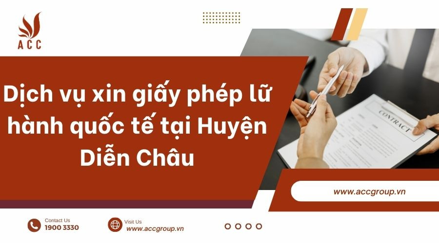 Dịch vụ xin giấy phép lữ hành quốc tế tại Huyện Diễn Châu