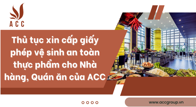 Giấy chứng nhận vệ sinh an toàn thực phẩm cho Nhà hàng