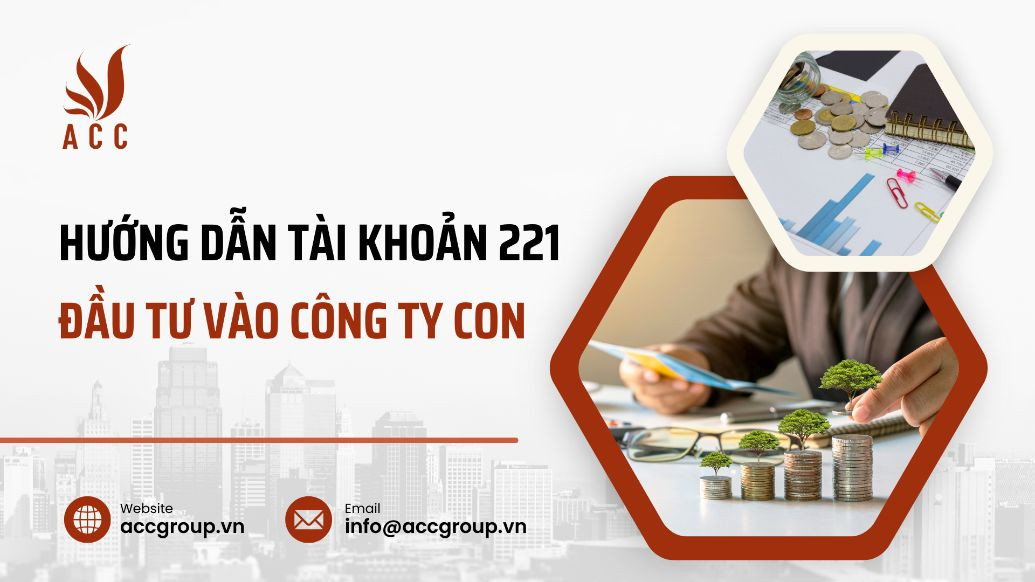 Hướng dẫn tài khoản 221 - Đầu tư vào công ty con